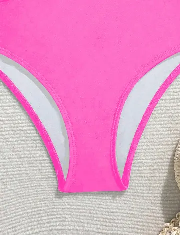 Costum de baie Shein Kids, roz