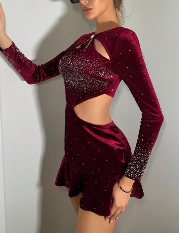 Rochie scurta SHEIN, visiniu