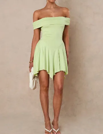 Rochie scurta SHEIN, verde