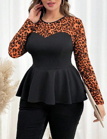 Bluza SHEIN CURVE, negru