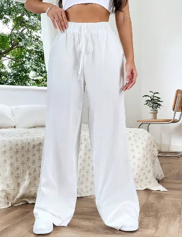 Pantaloni SHEIN, alb