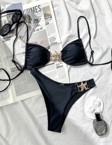 Costum de baie SHEIN, negru