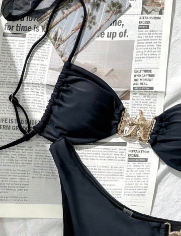Costum de baie SHEIN, negru