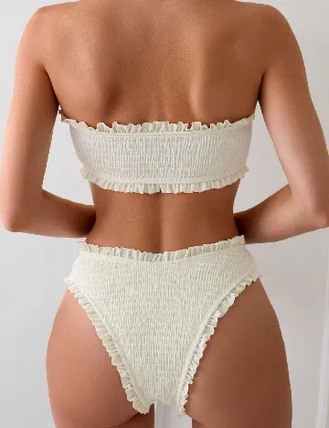 Costum de baie SHEIN, ecru