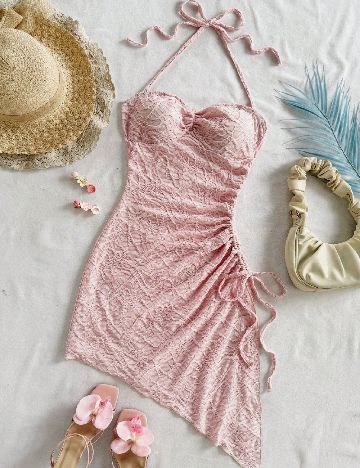 Rochie scurta SHEIN, roz