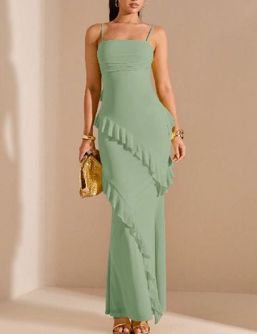 Rochie lunga SHEIN, verde