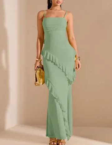 Rochie lunga SHEIN, verde