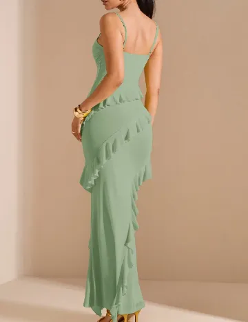 Rochie lunga SHEIN, verde