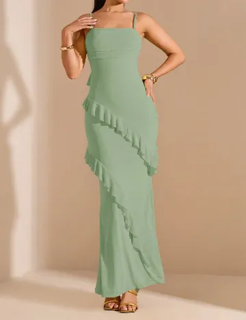 Rochie lunga SHEIN, verde
