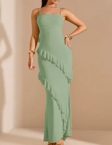 Rochie lunga SHEIN, verde