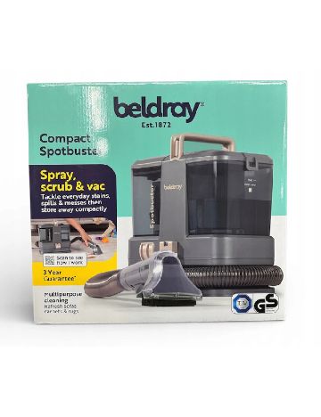 Aspirator compact pentru tapiterie, 330W, sistem 3-in-1, 800ml Beldray, gri