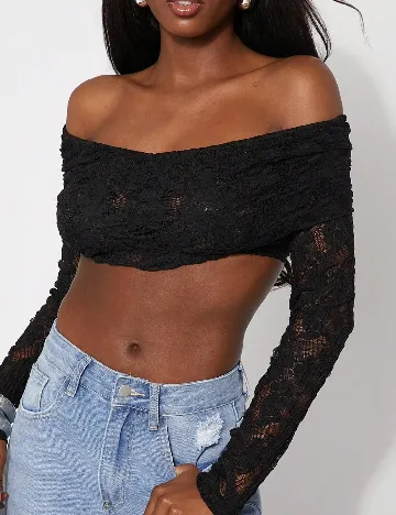 Top SHEIN, negru