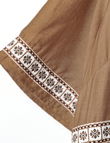 Rochie lunga SHEIN CURVE, maro