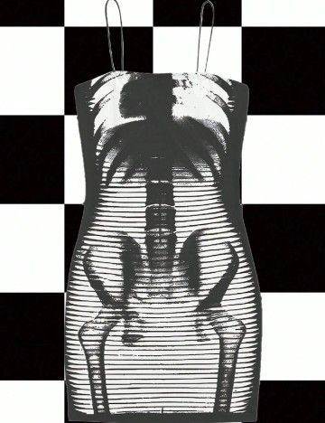 Rochie scurta SHEIN, gri