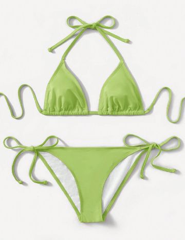Costum de baie SHEIN, verde