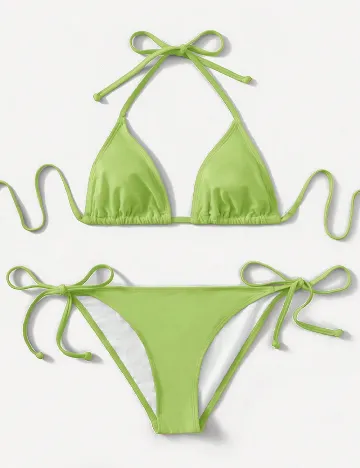 Costum de baie SHEIN, verde