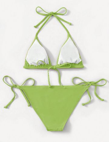 Costum de baie SHEIN, verde