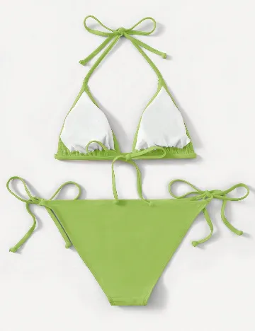 Costum de baie SHEIN, verde