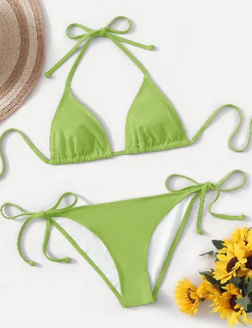 Costum de baie SHEIN, verde