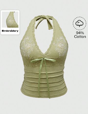 Top Romwe, verde