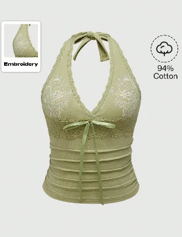Top Romwe, verde