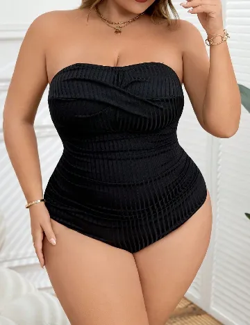 Costum de baie SHEIN CURVE, negru