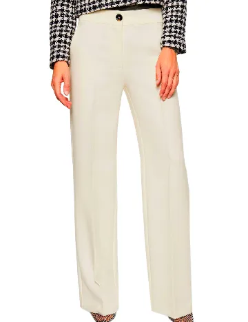 Pantaloni Mango, ecru