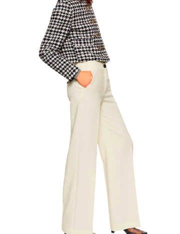 Pantaloni Mango, ecru