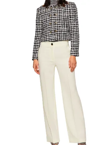 Pantaloni Mango, ecru