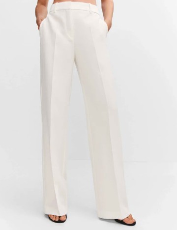 Pantaloni Mango, ecru