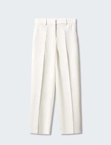 Pantaloni Mango, ecru