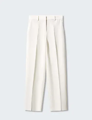 Pantaloni Mango, ecru