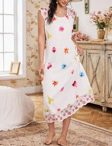 Rochie de noapte SHEIN, alb