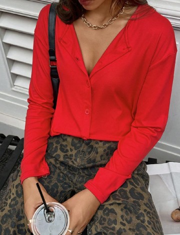 Bluza SHEIN, rosu