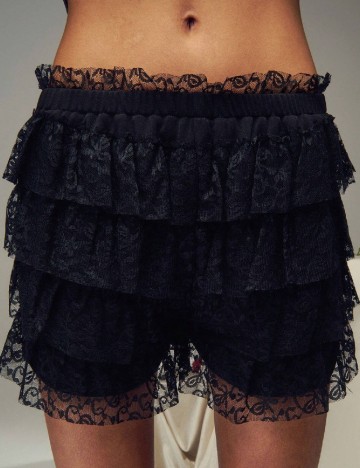 Pantaloni scurti TypaGal, negru