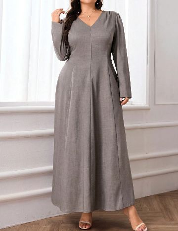 Rochie lunga SHEIN CURVE, gri