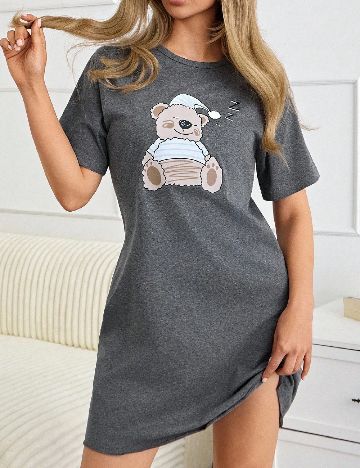 Rochie de noapte SHEIN, gri