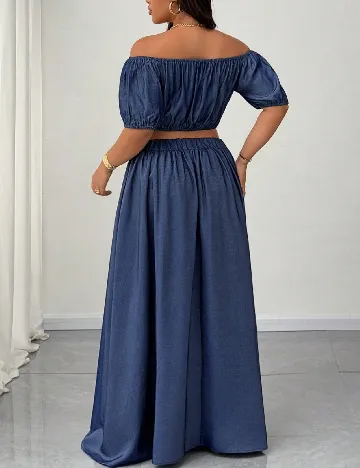 Compleu SHEIN CURVE, albastru