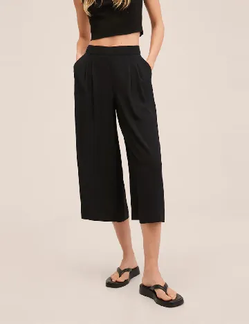 Pantaloni Mango Violeta, negru