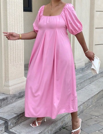 Rochie lunga SHEIN CURVE, roz