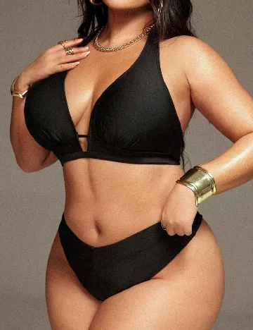 Costum de baie SHEIN CURVE, negru
