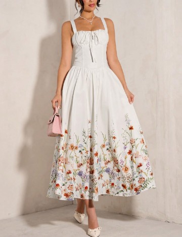 Rochie medie SHEIN, alb