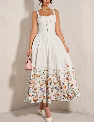 Rochie medie SHEIN, alb