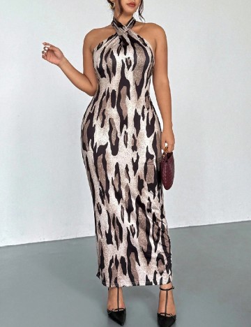 Rochie lunga SHEIN CURVE, mix culori