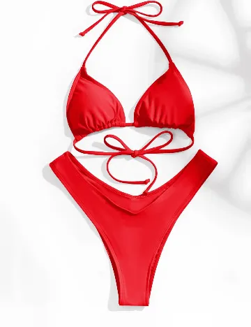 Costum de baie SHEIN, rosu