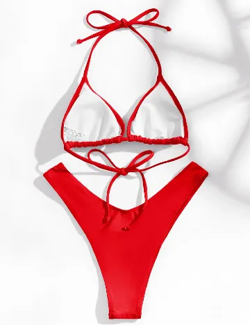 Costum de baie SHEIN, rosu