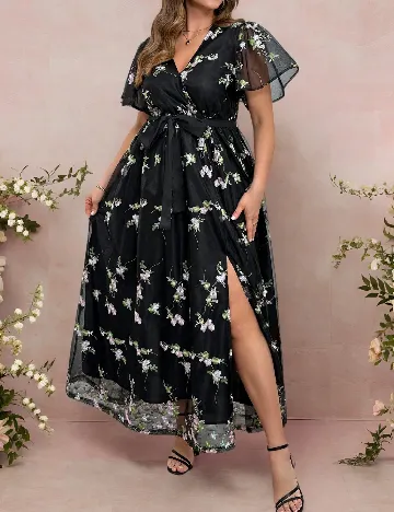 Rochie lunga SHEIN CURVE, negru
