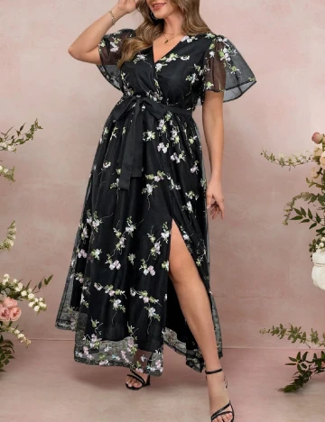 Rochie lunga SHEIN CURVE, negru