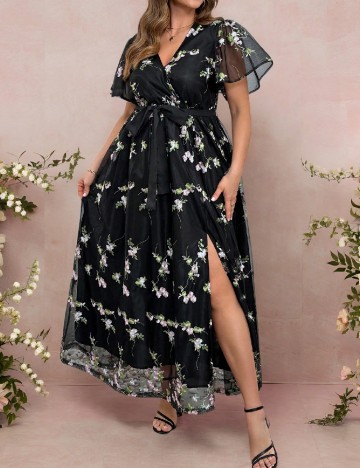 Rochie lunga SHEIN CURVE, negru
