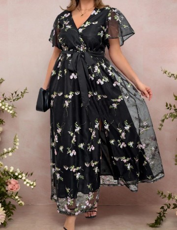 Rochie lunga SHEIN CURVE, negru